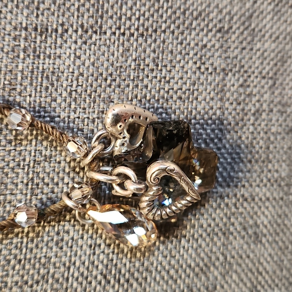Brighton adjustable brown necklace With Matching Earrings - Picture 2 of 7